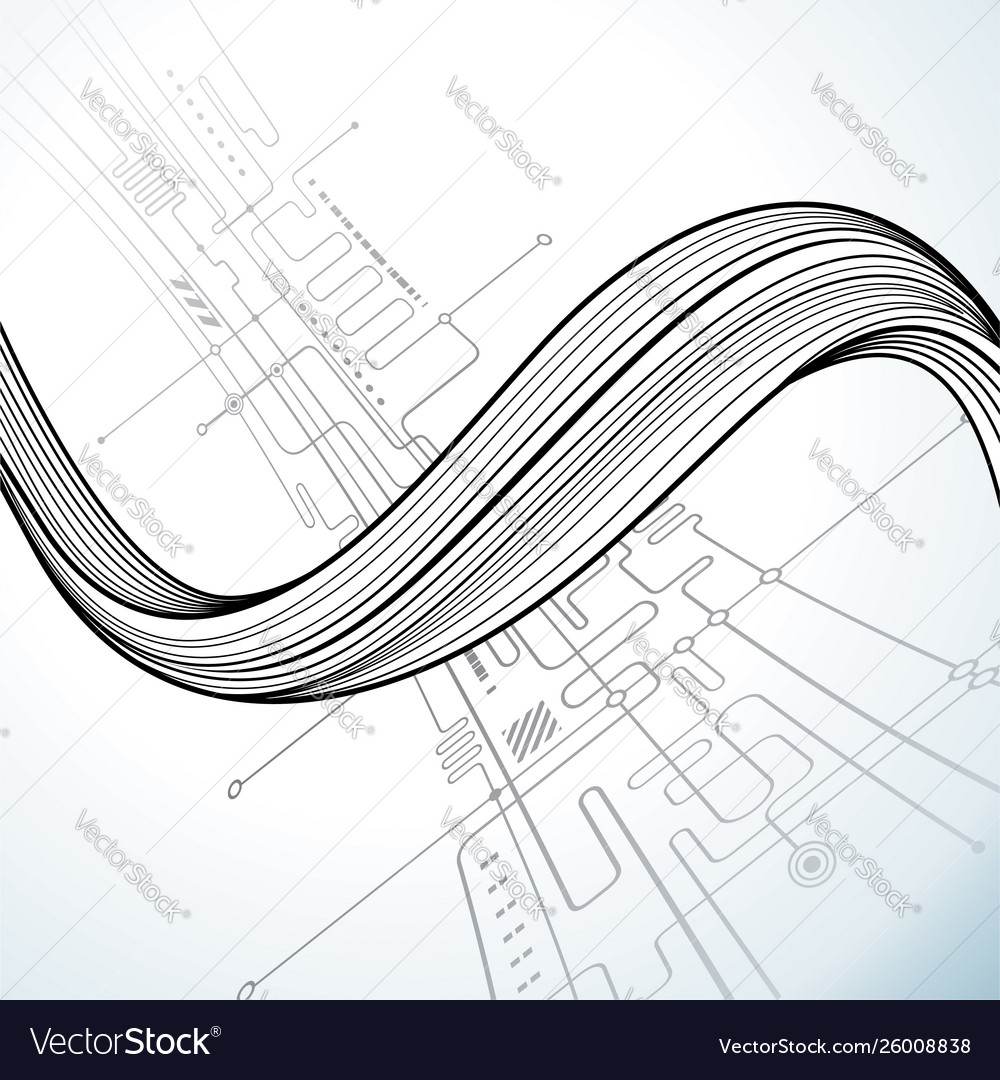 Abstract tech background vector image Abstract tech background