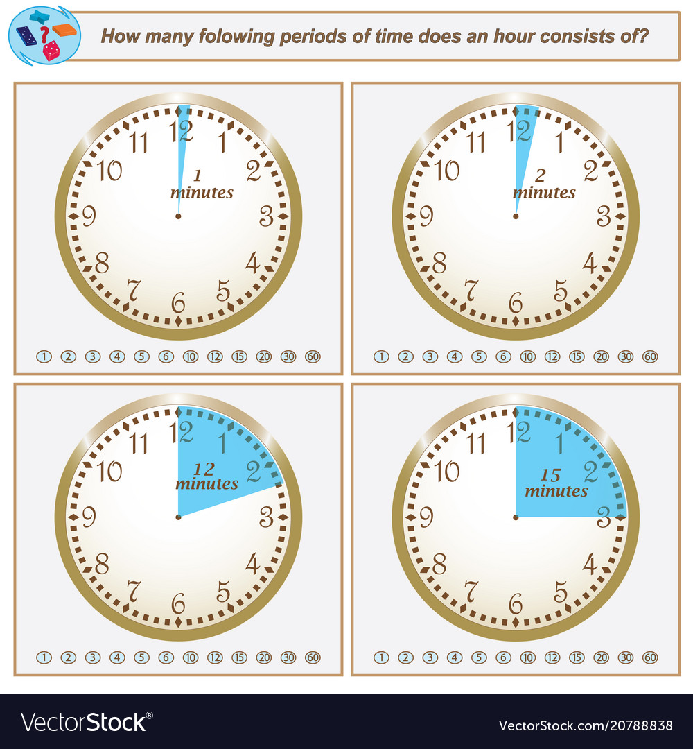 Logical task how many flowing periods of time Vector Image Logical task how many flowing periods of time