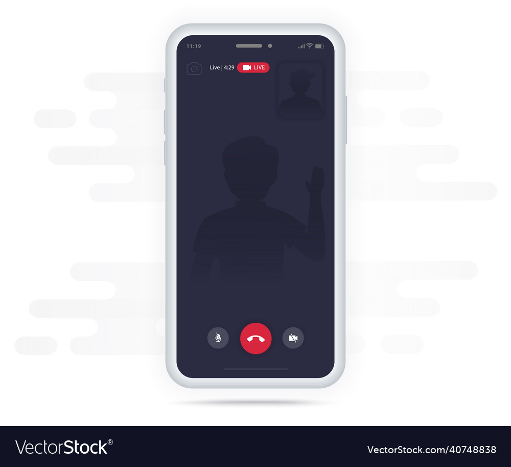 Mobile Video Call App UI