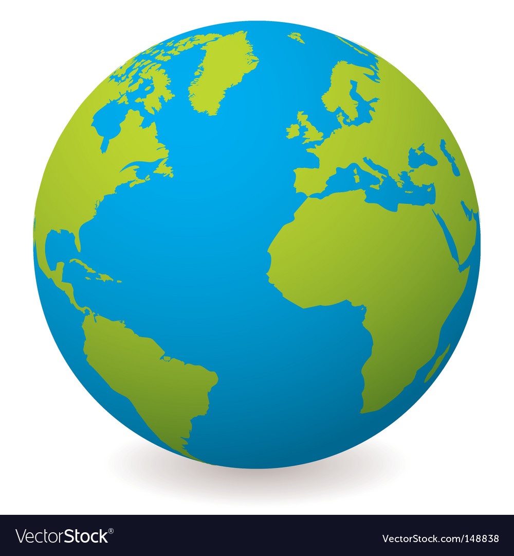 Download Natural earth globe Royalty Free Vector Image - VectorStock