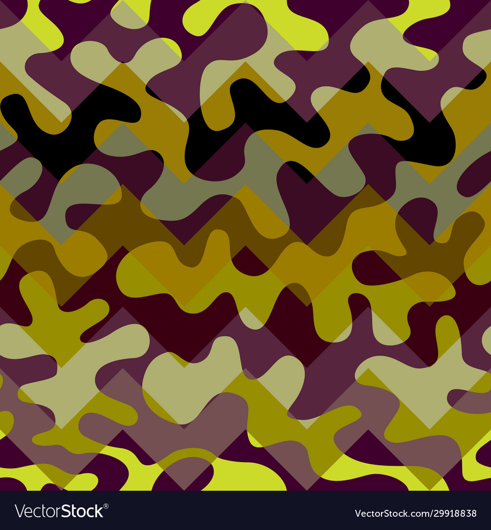 Patchwork textile pattern in military style vector image Patchwork textile pattern in military style