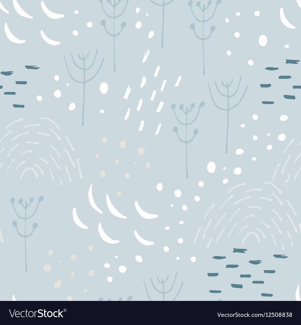 Scandinavian abstract seamless pattern