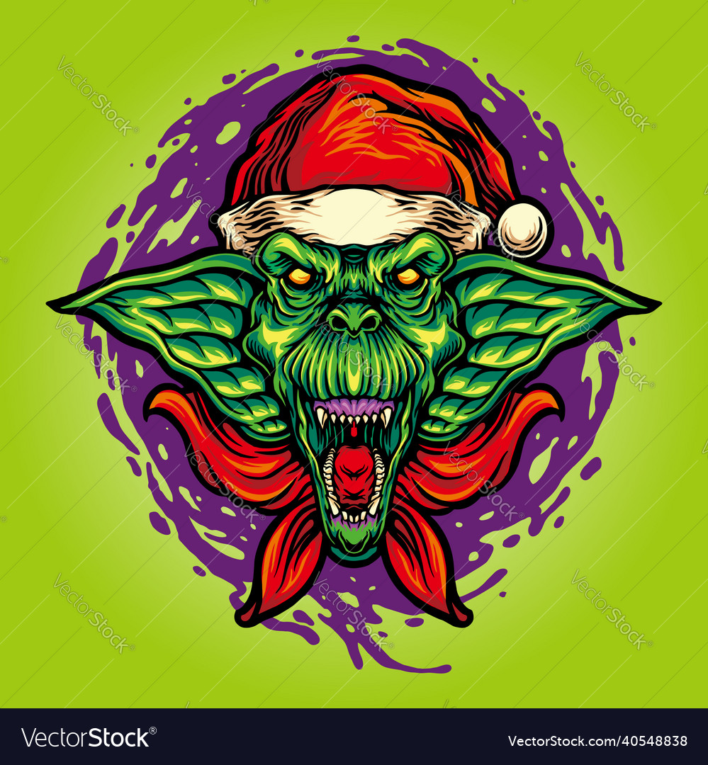 Scary Goblin Christmas Hat