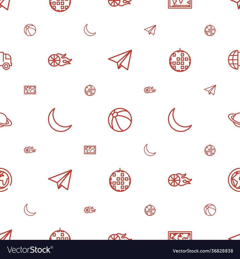 Sphere icons pattern seamless white background
