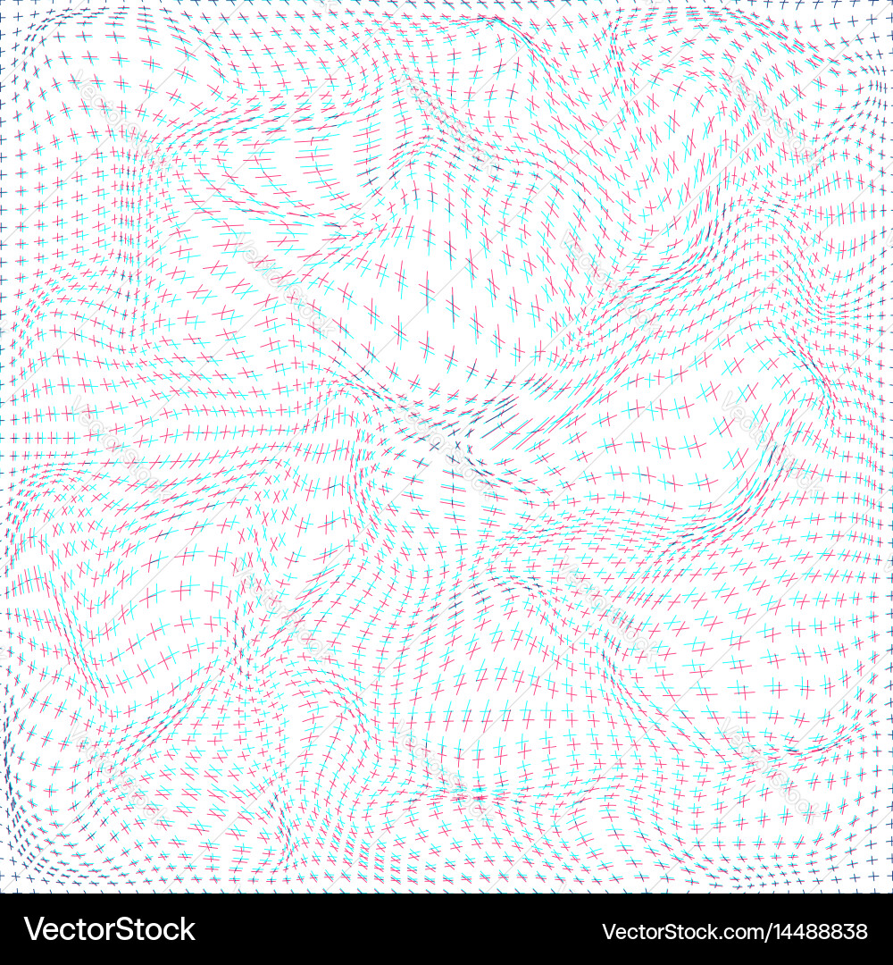 Warped parametric net surface background Vector Image