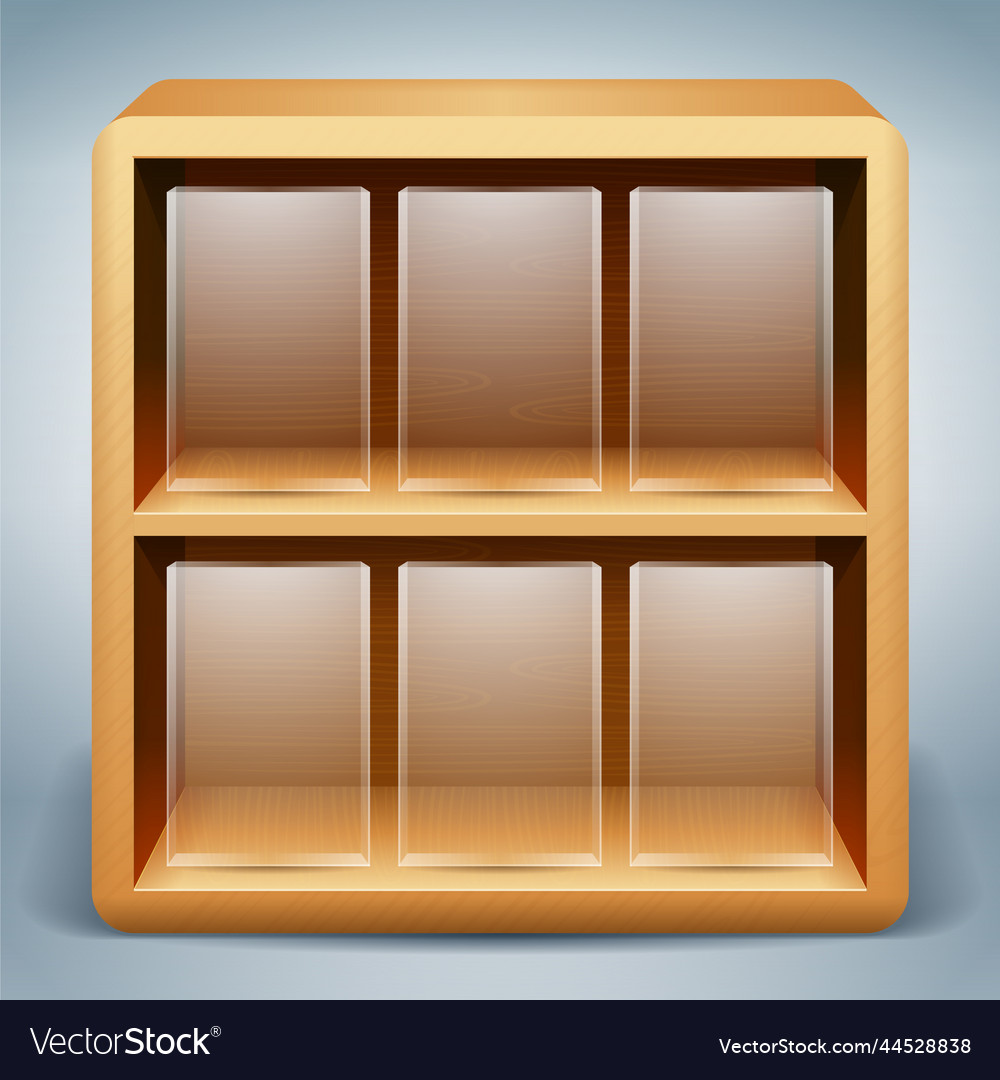 Wooden shelves background