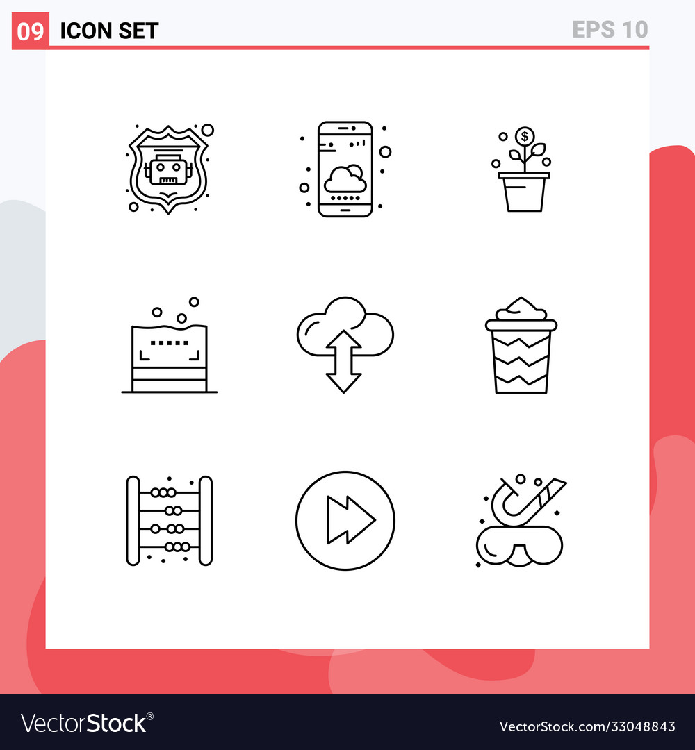 9 universal outlines set for web and mobile
