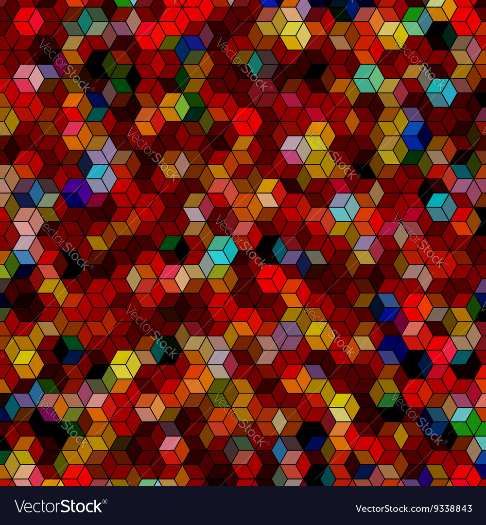 Abstract background with colorful hex polygons