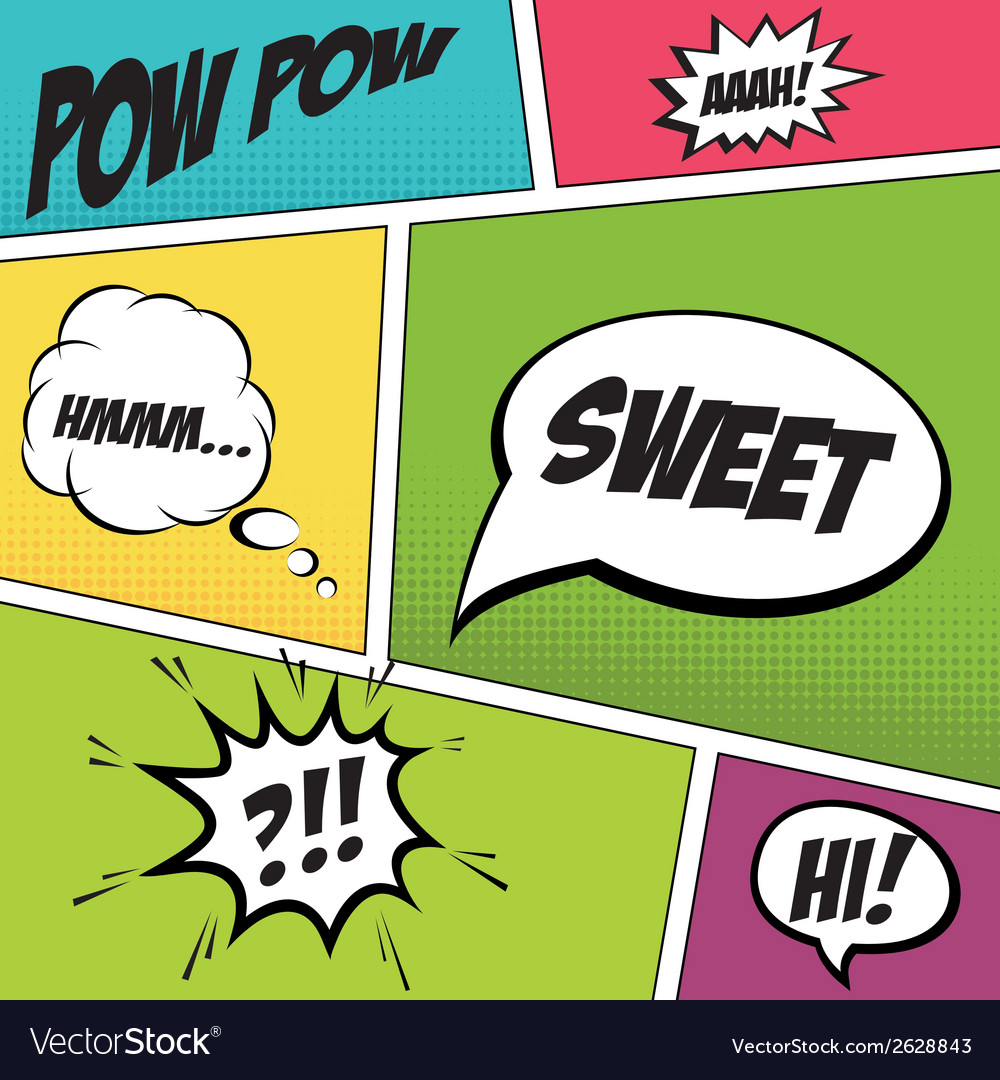 Abstract pop art objects on a special background
