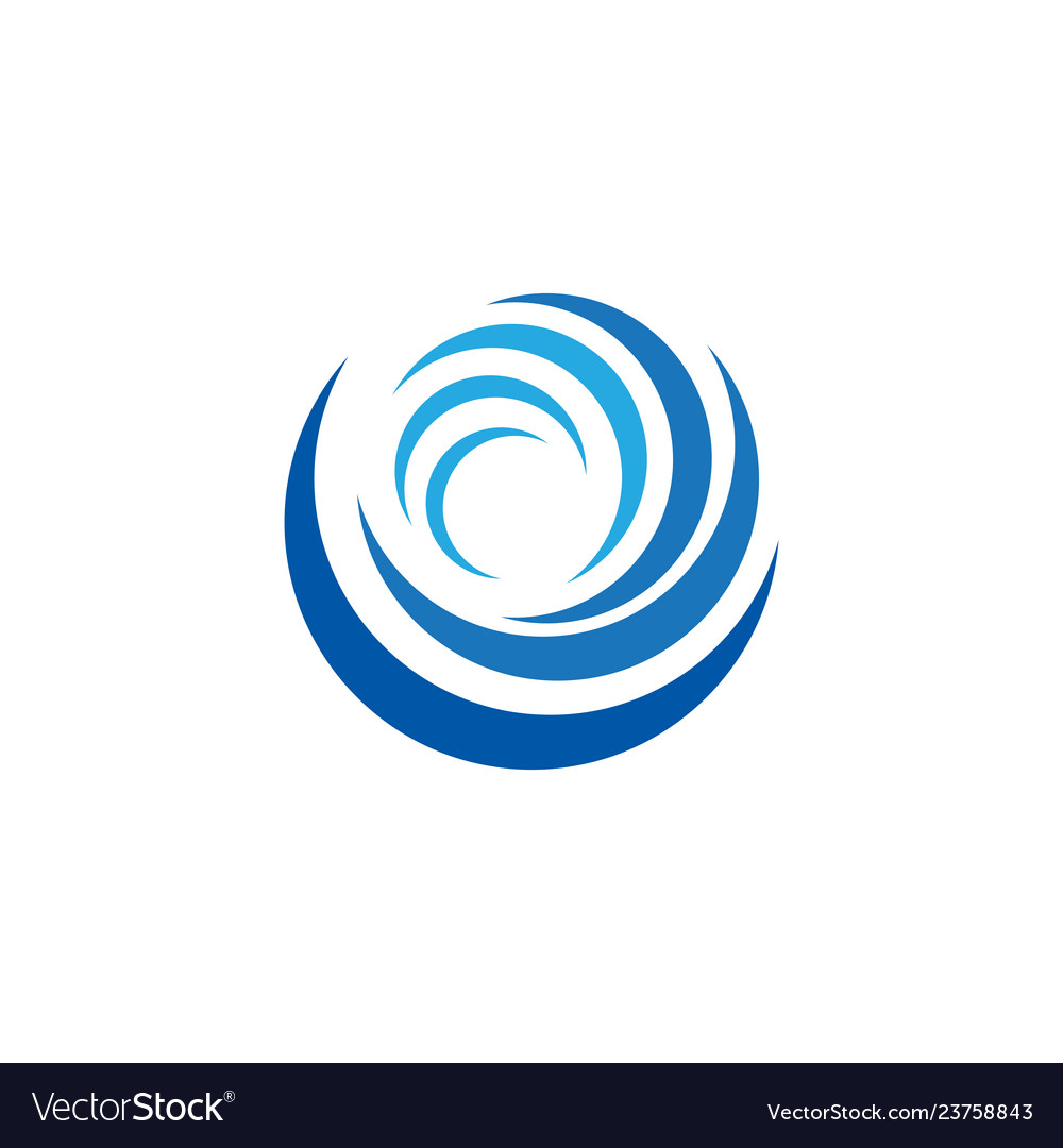 Abstract wave business logo Royalty Free Vector Image