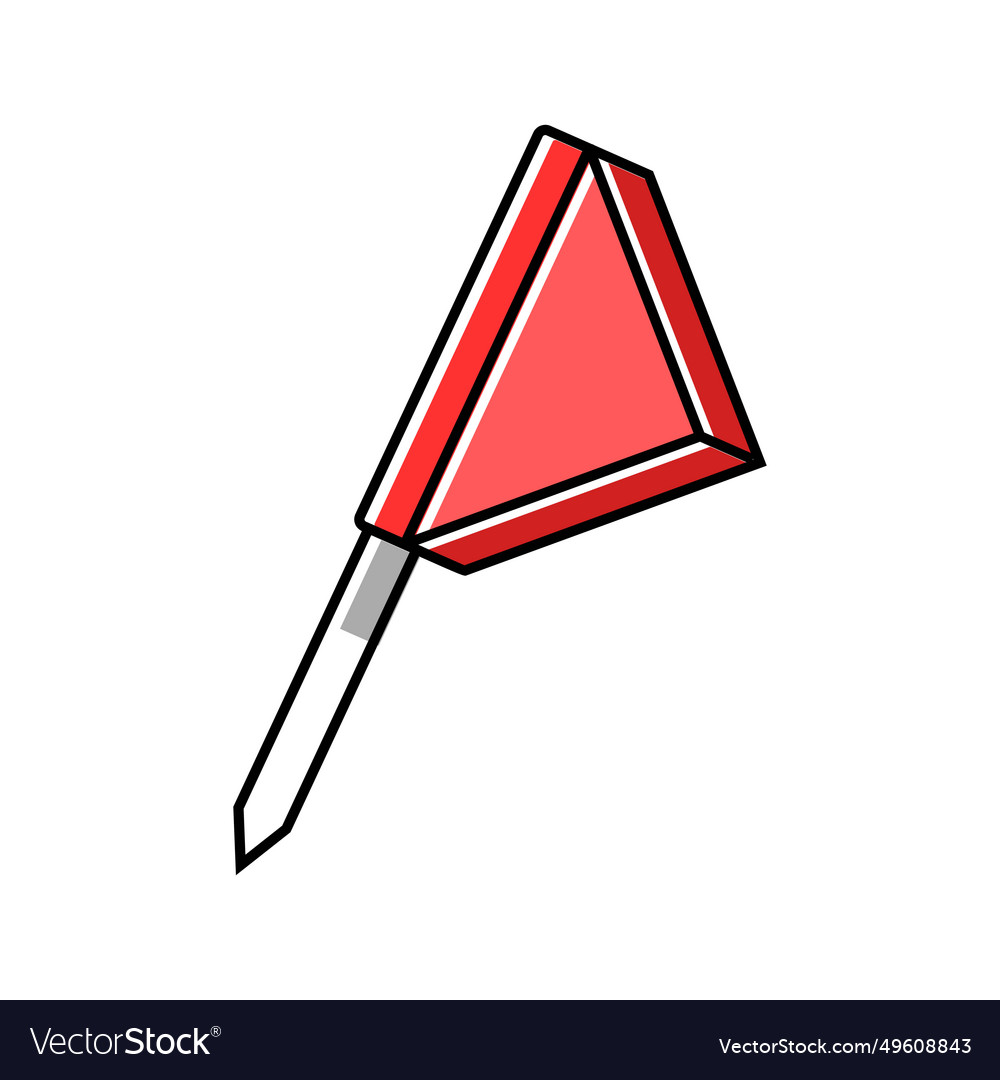 Flaggenzeiger Landkarte Lage Farbsymbol vector image Flaggenzeiger Landkarte Lage Farbsymbol