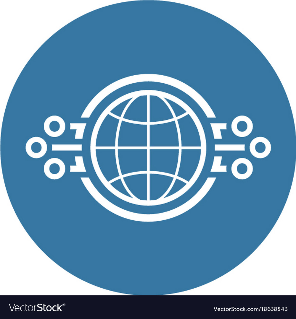 Global networking icon