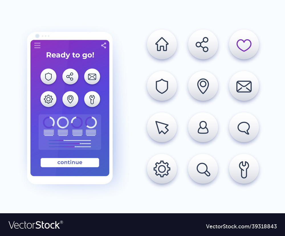 Line Icons - Mobile App & UI