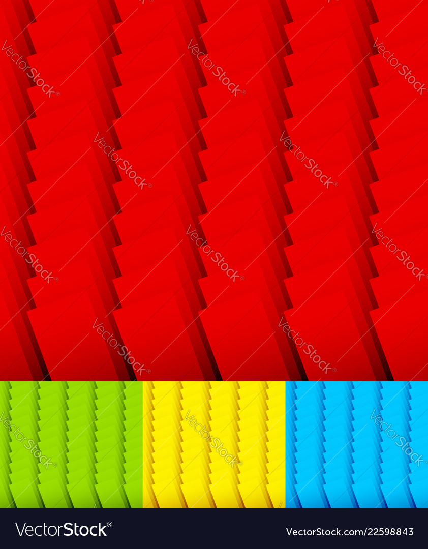 Overlapping standing rectangles set of 3 vector image Overlapping standing rectangles set of 3