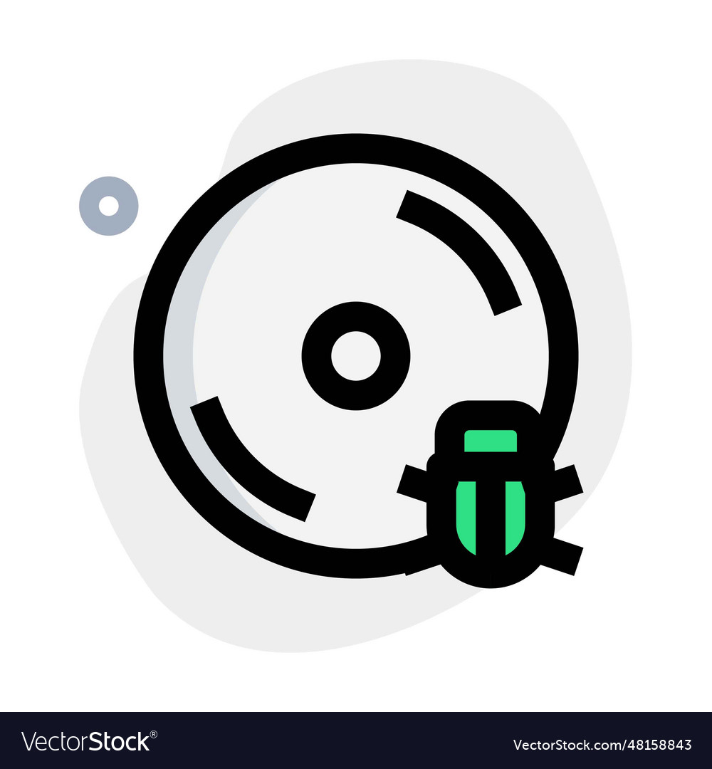 Pirated floppy disc included a virus Royalty Free Vector