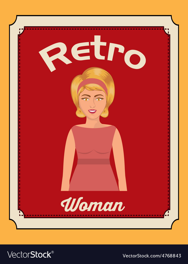 Retro woman design