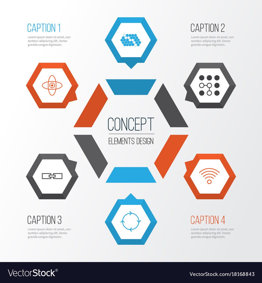 Robotics icons set collection of related