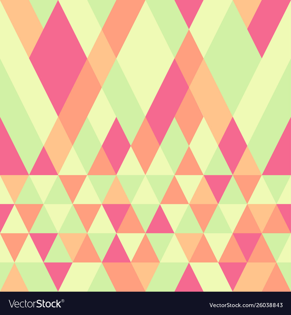 Seamless colorful abstract triangles pattern vector image Seamless colorful abstract triangles pattern