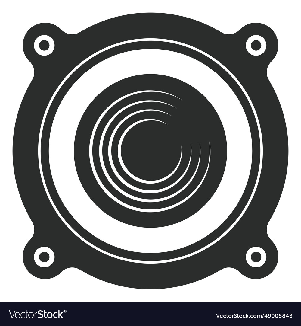 Speaker front view icon vector image Speaker front view icon