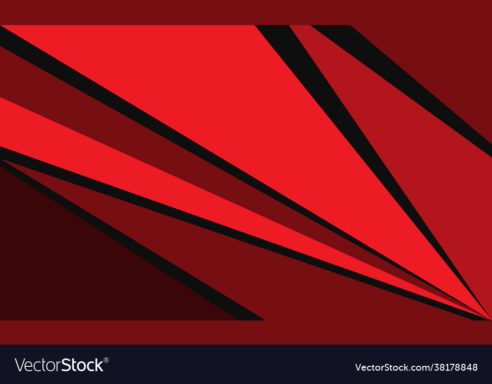 Abstract red black triangle geometric speed Vector Image