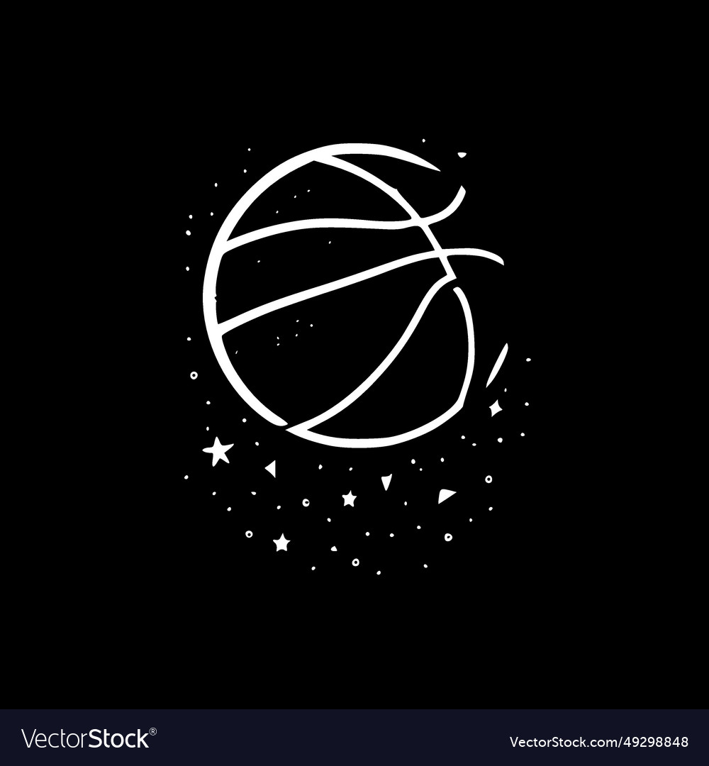 Basketball - minimalist and flat logo