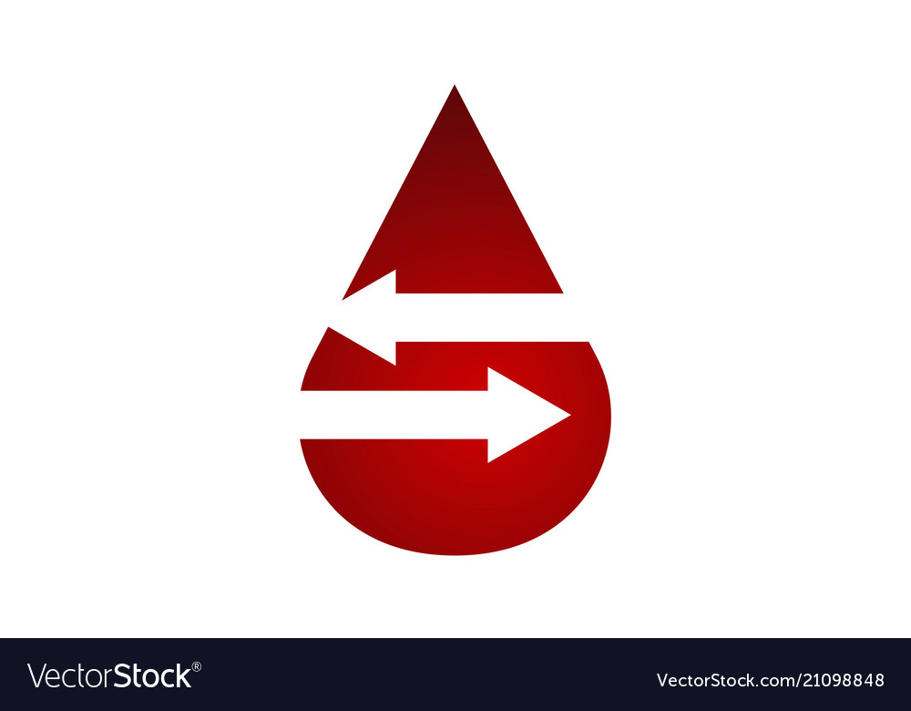 Bluttransfusion Logo Design Vorlage