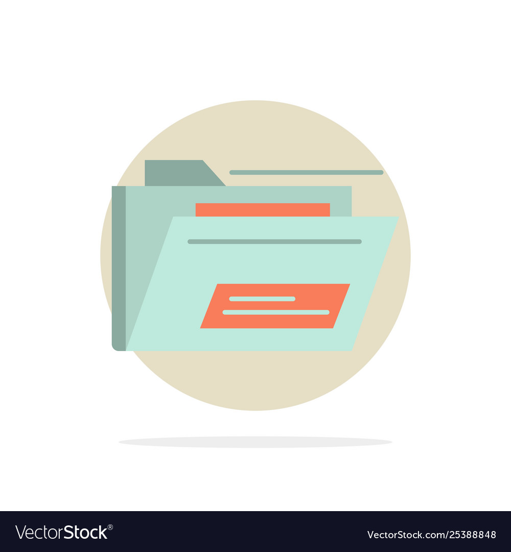 Folder file zip rar abstract circle background vector image Folder file zip rar abstract circle background