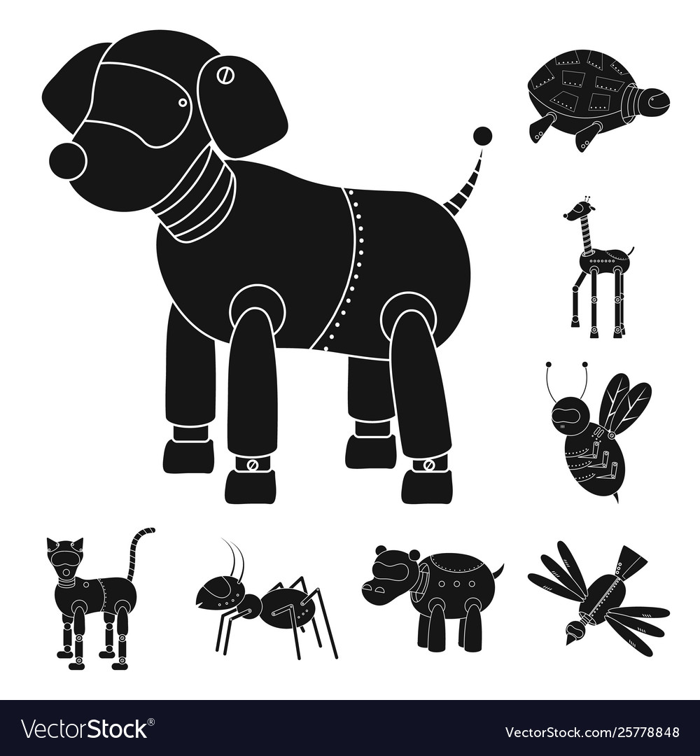 Isolated object toy and logo collection vector image Isolated object toy and logo collection
