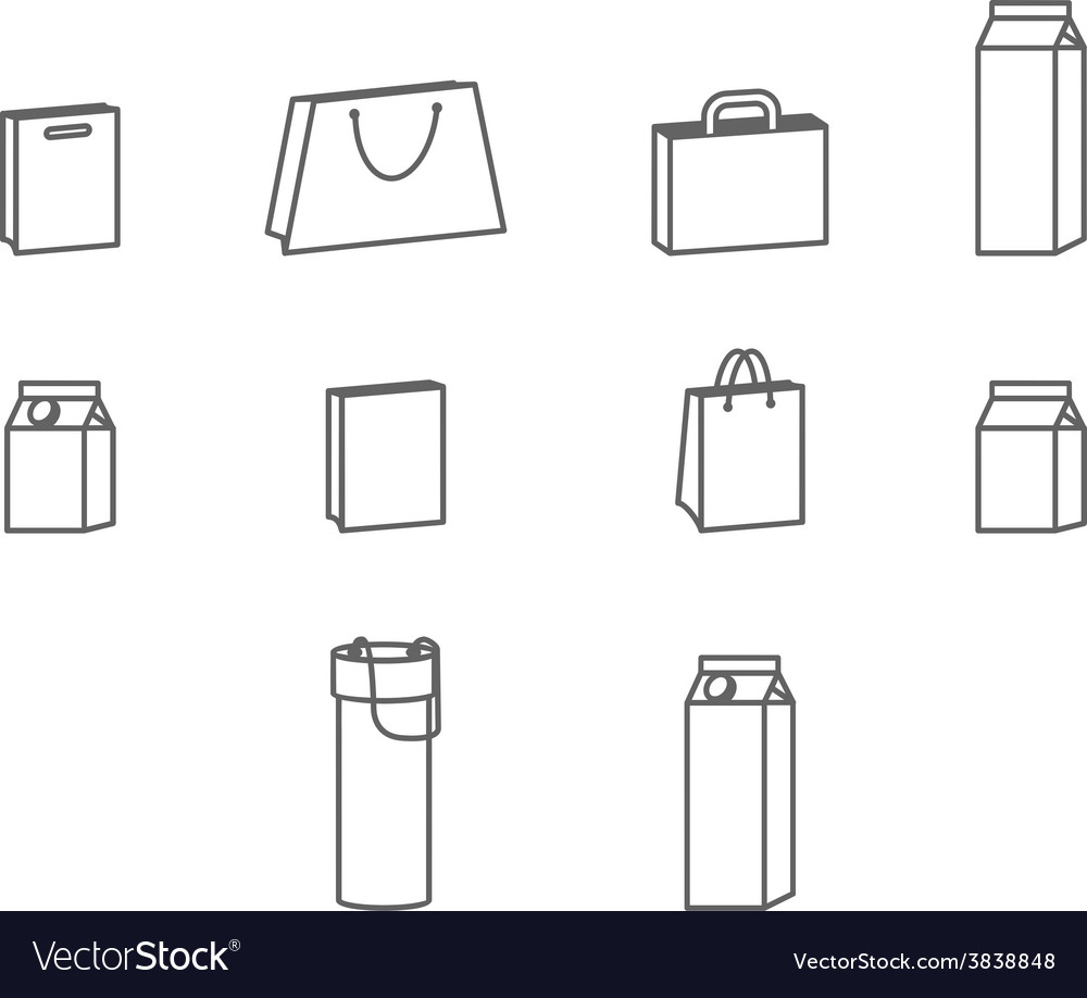Open and closed box icons