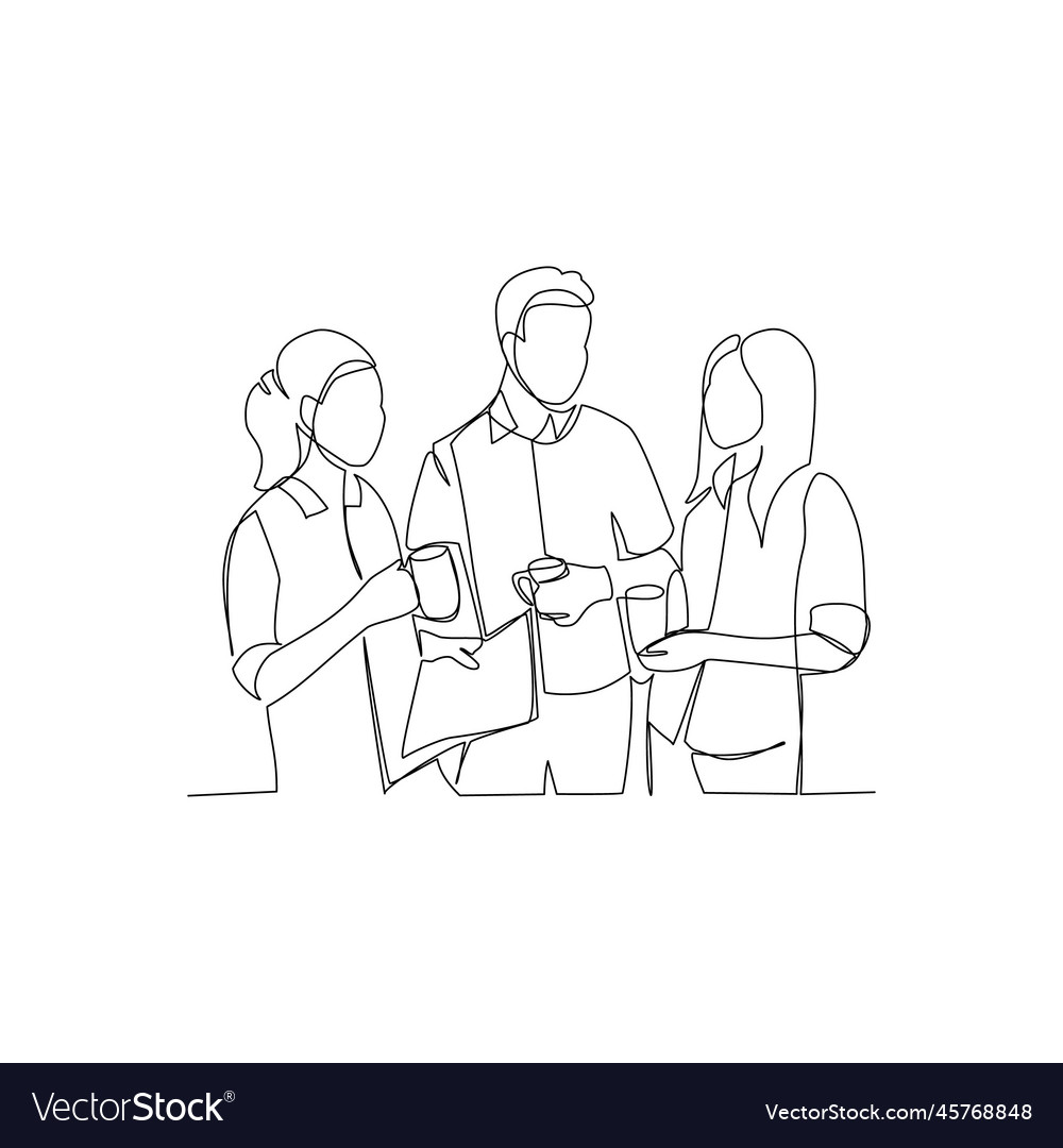 People Are Working Together Royalty Free Vector Image