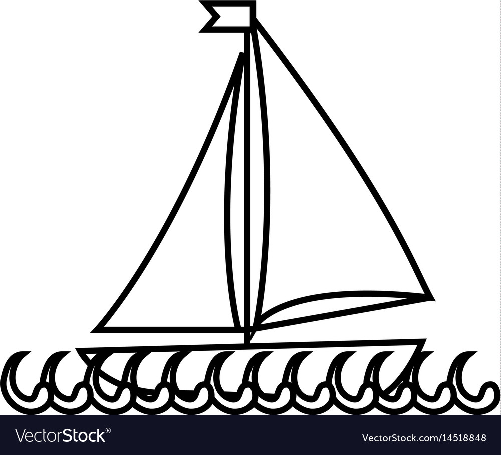 Sea ship transport Royalty Free Vector Image - VectorStock