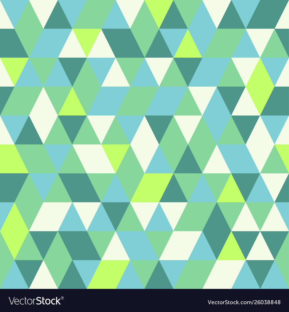Seamless colorful abstract triangles pattern vector image Seamless colorful abstract triangles pattern