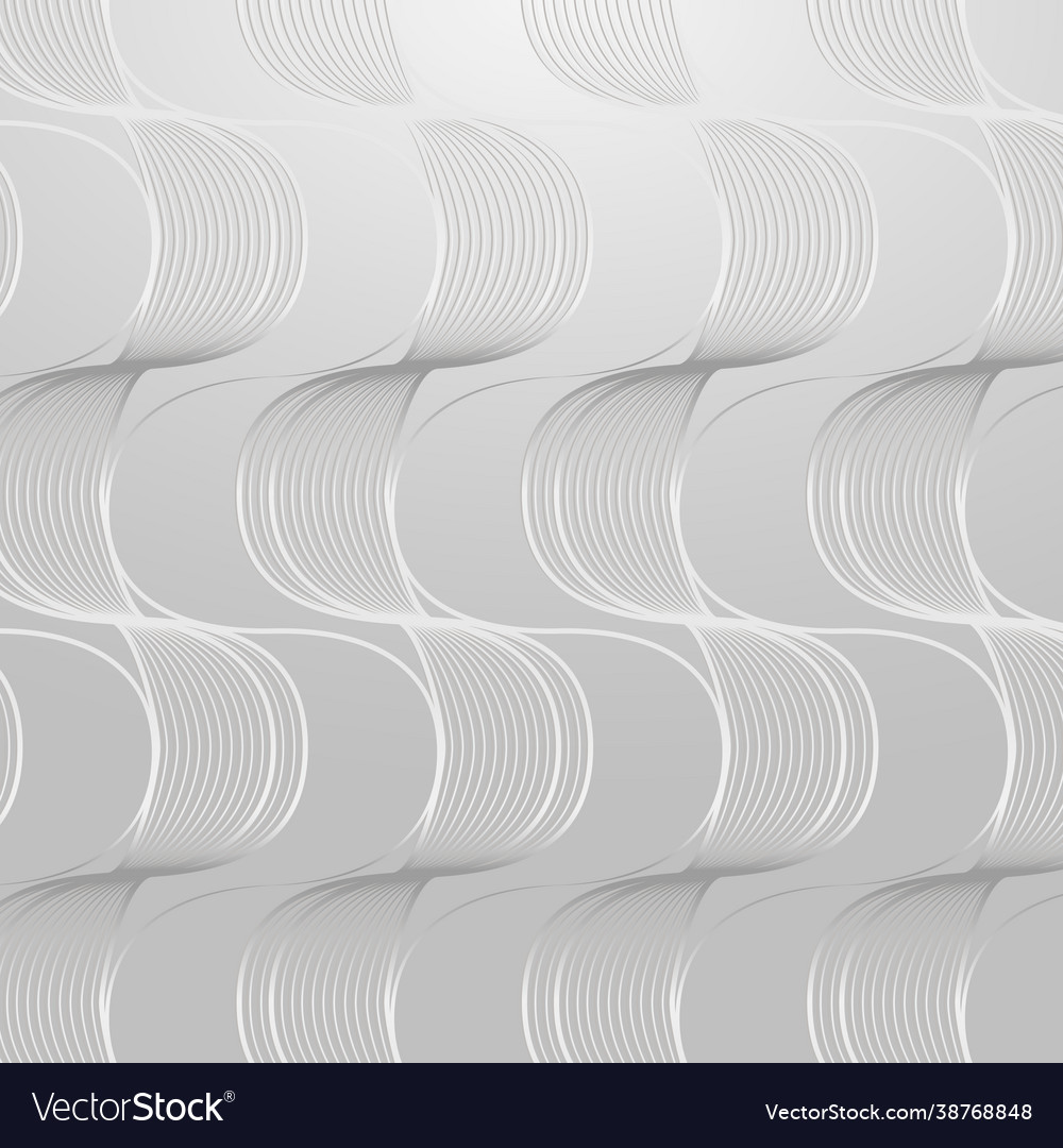 Seamless gray wave abstract patterned background