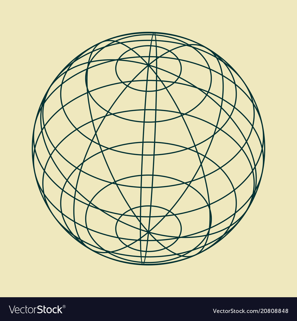 Wireframe Globe Geometry