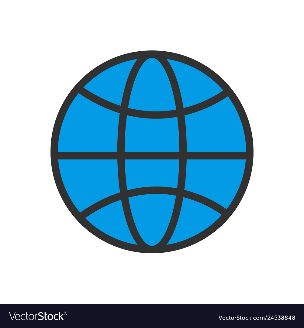 World globe icon Royalty Free Vector Image - VectorStock