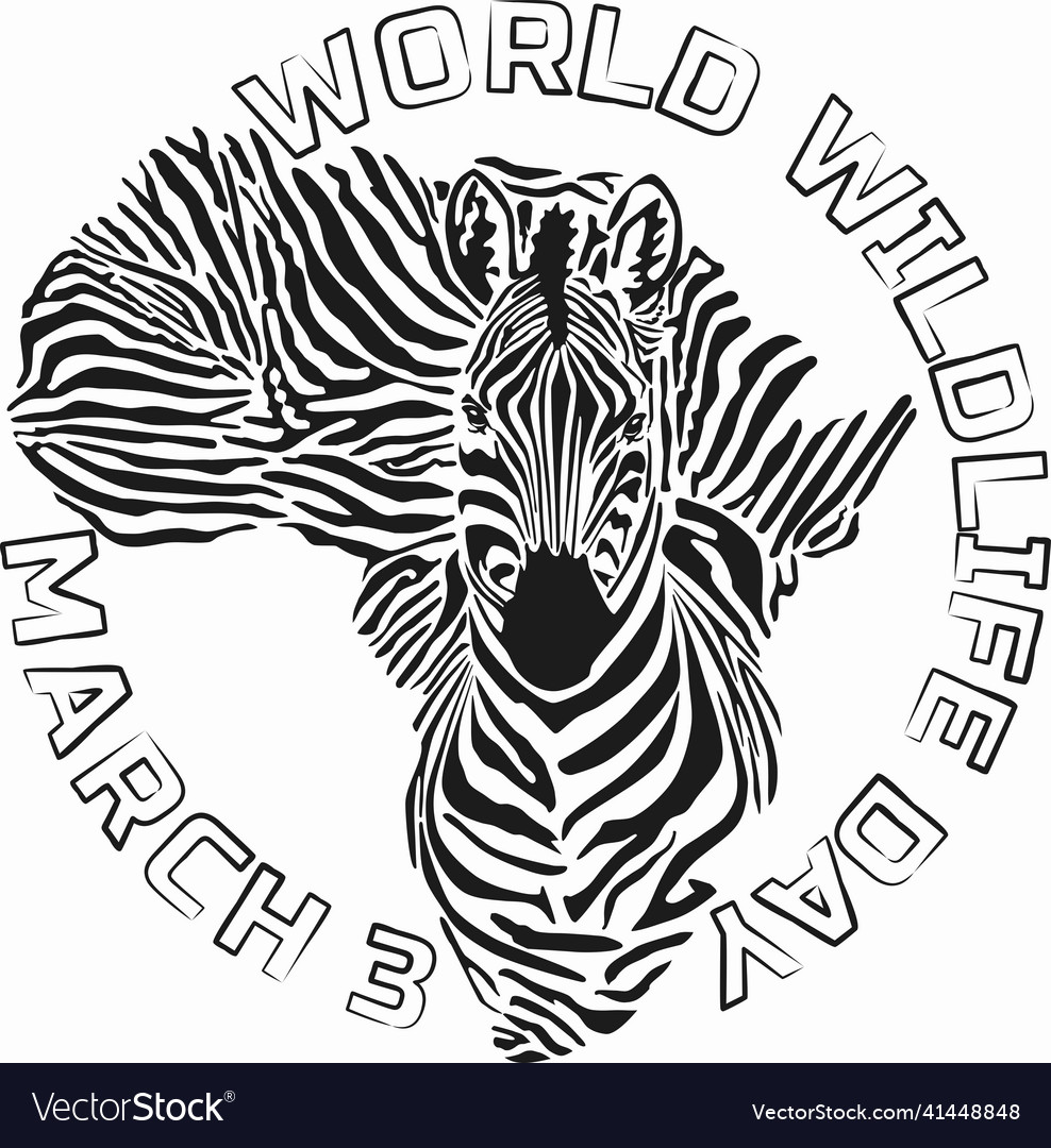 World wildlife day - a that is important Vector Image