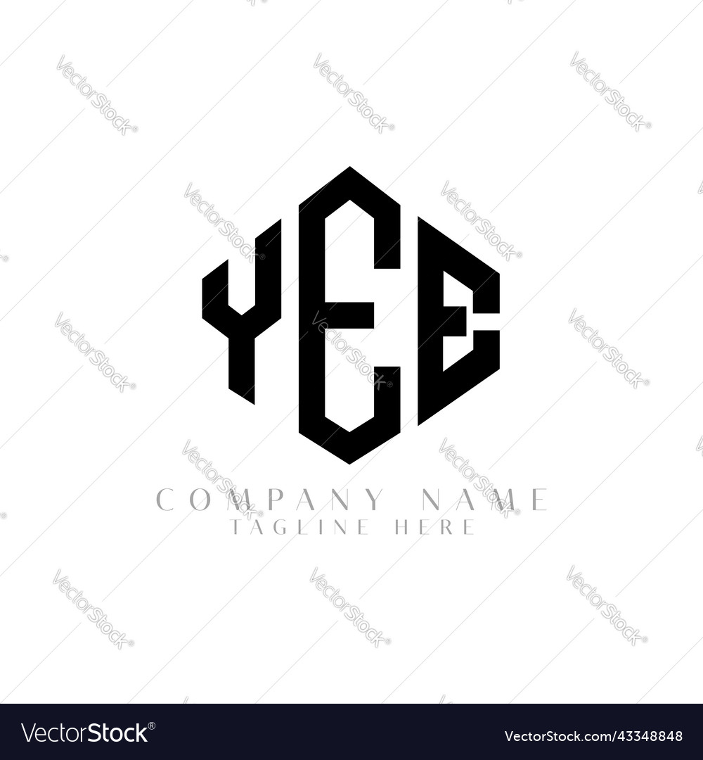 Yee letter logo design with polygon shape