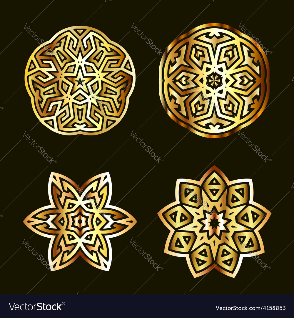 Ancient arabian motif Royalty Free Vector Image