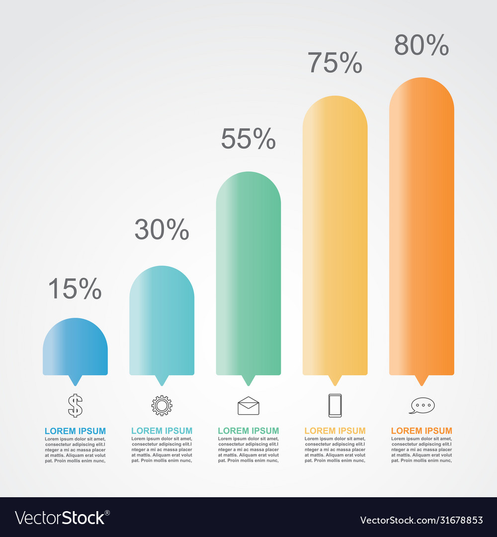 Bar chart graph diagram statistical business vector image Bar chart graph diagram statistical business