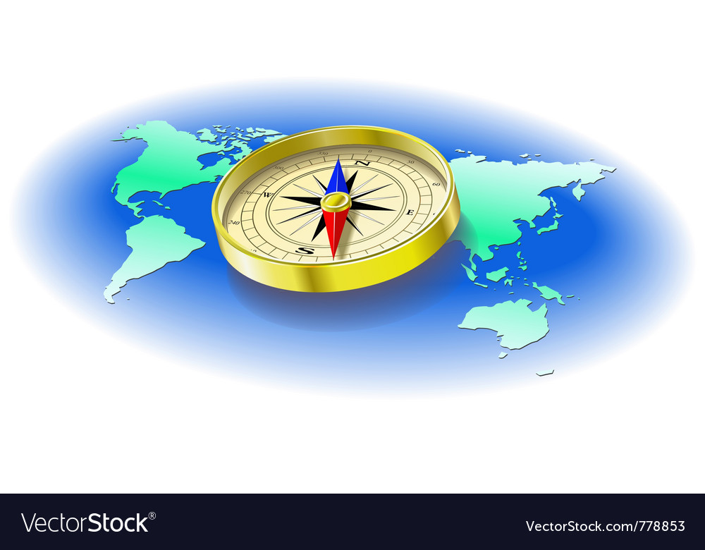 Compass and World Map