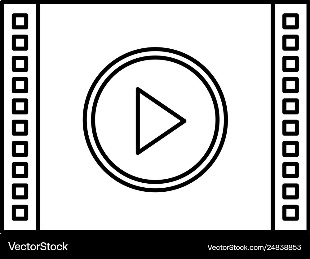 Media player interface icon Royalty Free Vector Image