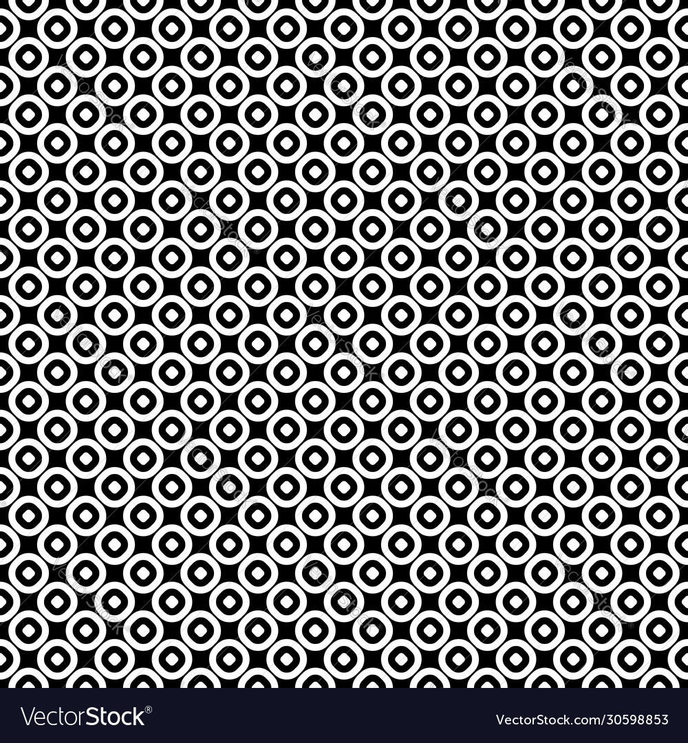 Monochrome seamless pattern circles texture Vector Image Monochrome seamless pattern circles texture