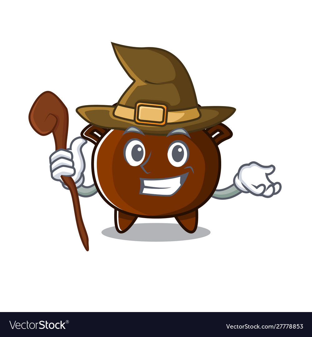 Witch cauldron toy in character shape
