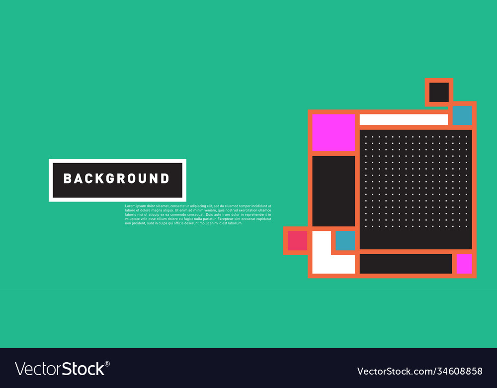 Abstract colorful rectangle background for banner