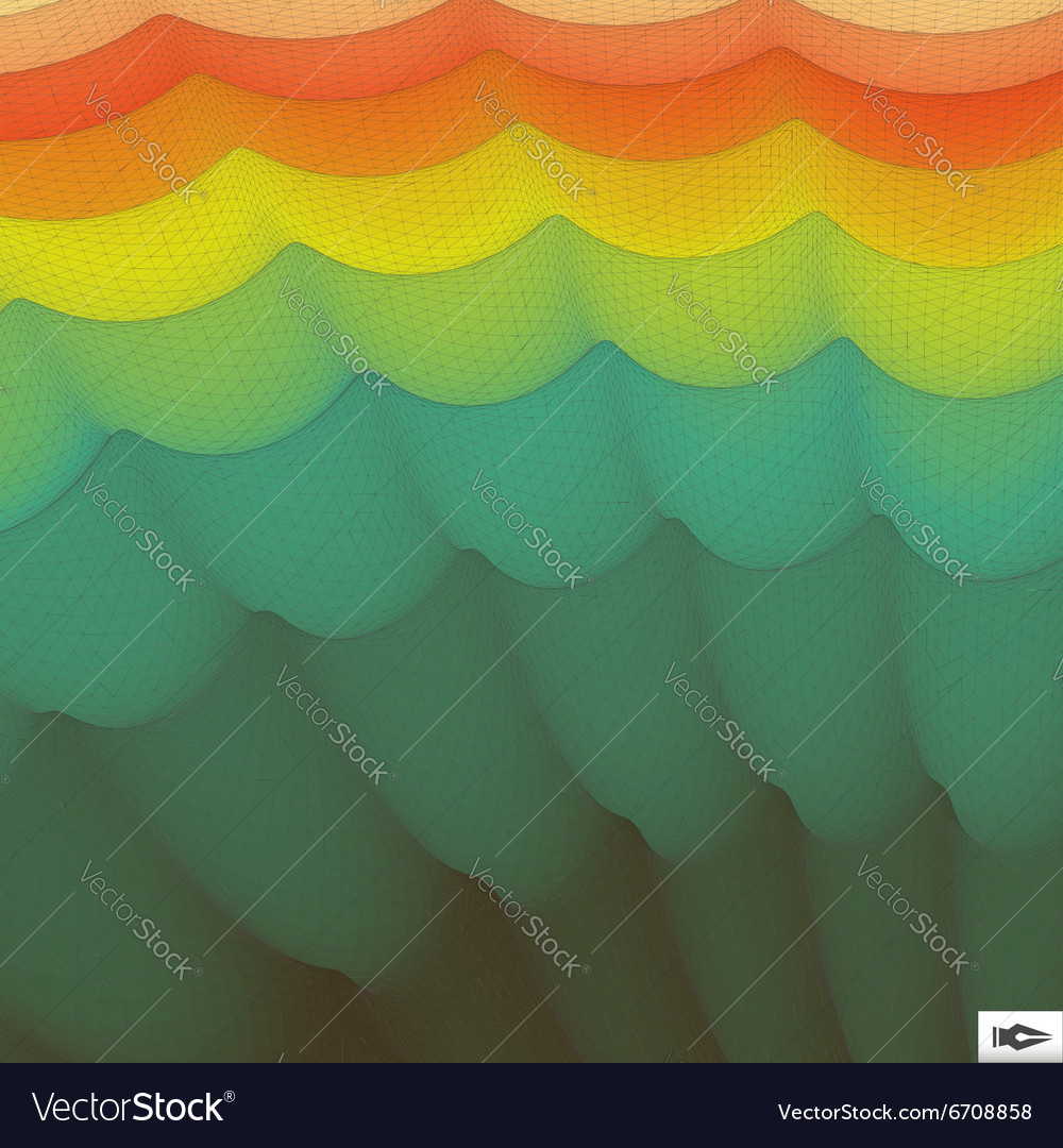 Abstract Wavy Grid Background