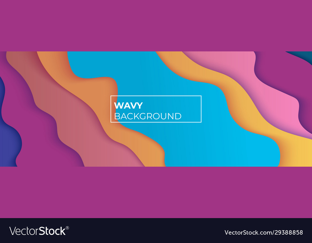 Abstract Wavy Paper Layers