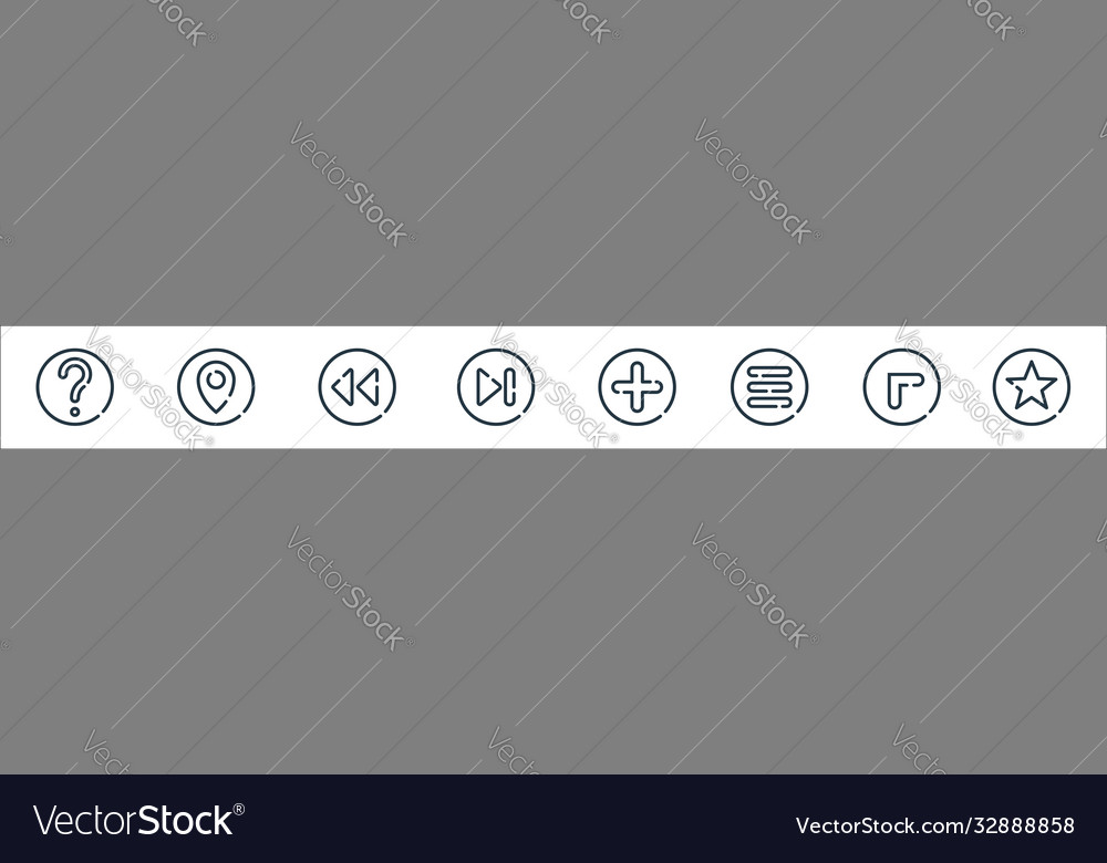 Arrow line icons linear set quality Vector Image Arrow line icons linear set quality
