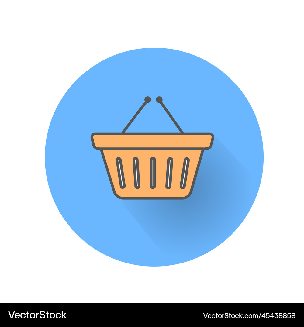 Basket or cart icon Royalty Free Vector Image VectorStock