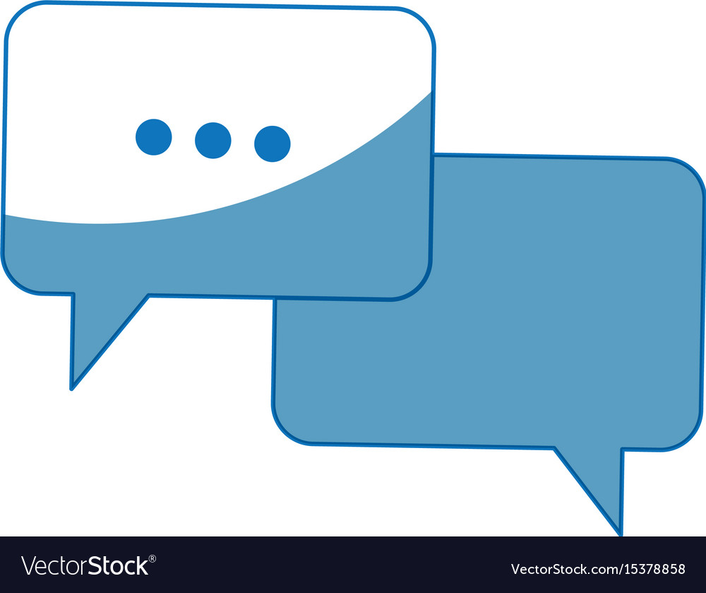 Bubble speech dialog chat app web