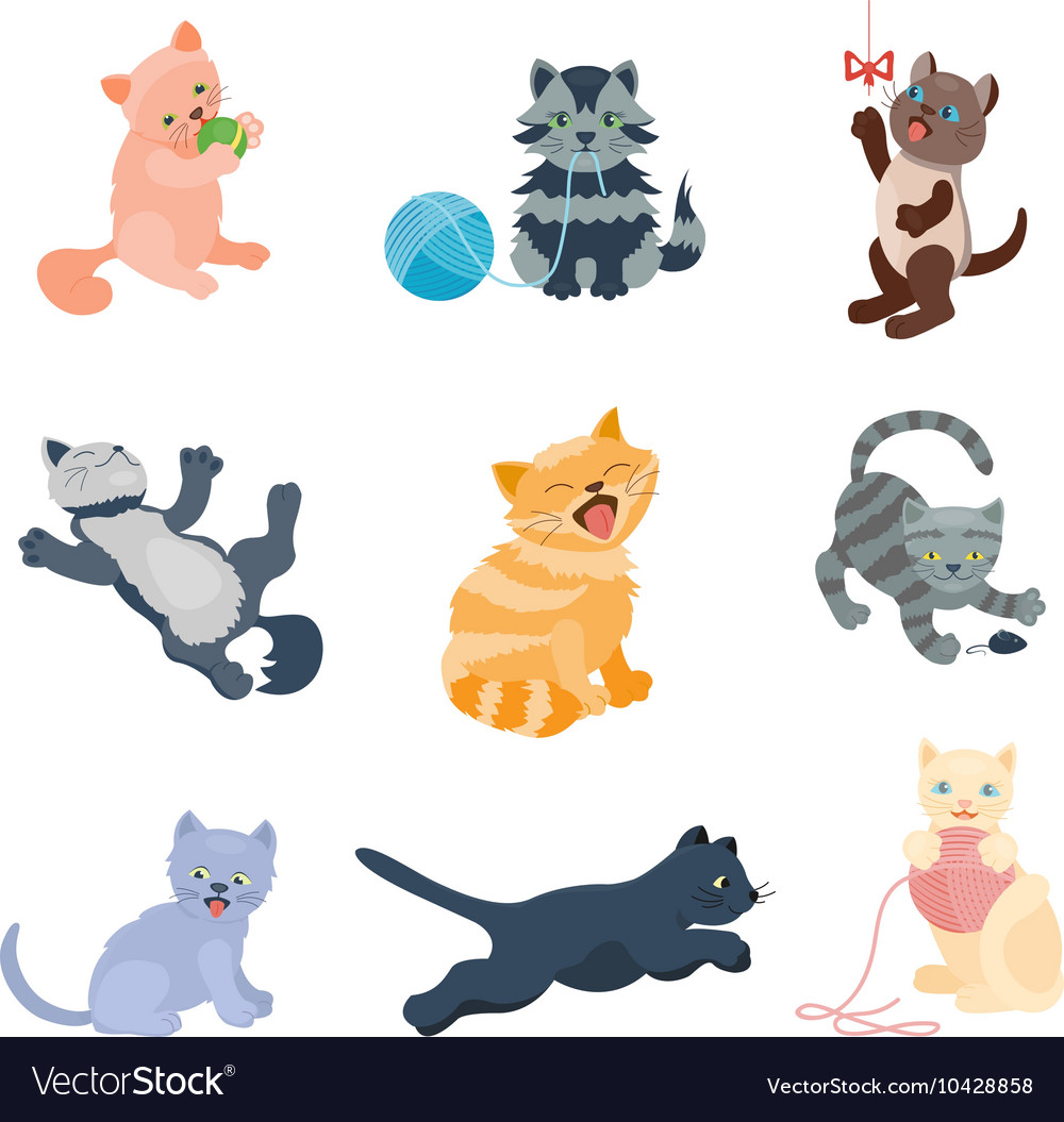 Free Vectors  Assortment of cats